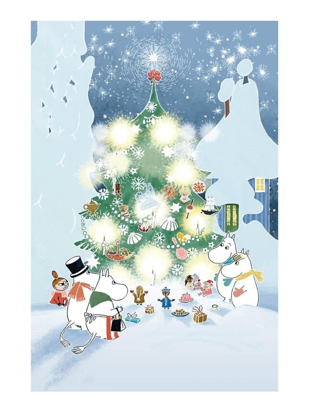 Holiday Moomin Christmas Tree Moomin Canvas Poster Print 20x30cm